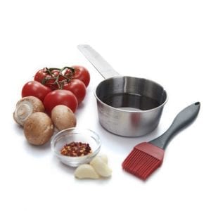 Grill Pro RVS Sauspan met kwast