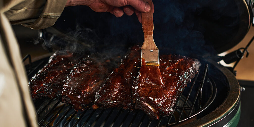 Spareribs 321 methode BBQ Green Egg Store