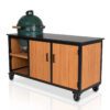 Big Green Egg Large + Fraaii Tafel Bamboo Teak Oil Inferno