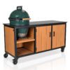 Big Green Egg Large + Fraaii Tafel Bamboo Teak Oil Inferno