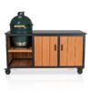 Big Green Egg Large + Fraaii Tafel Bamboo Teak Oil Inferno
