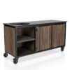 Big Green Egg Large + Fraaii Tafel Bamboo Graphite Rhombus Inferno