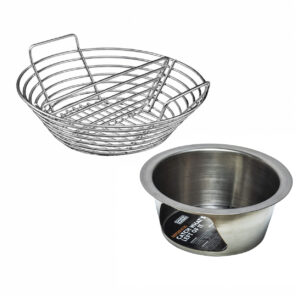 Smokin' Flavours Ash Basket + Ash Can Big Green Egg Large (set)