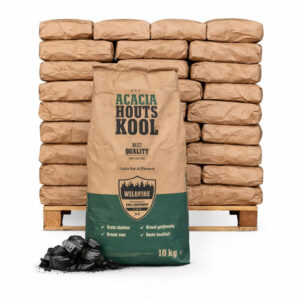 Pallet Wildfire Acacia Houtskool 10 kg - 30 zakken